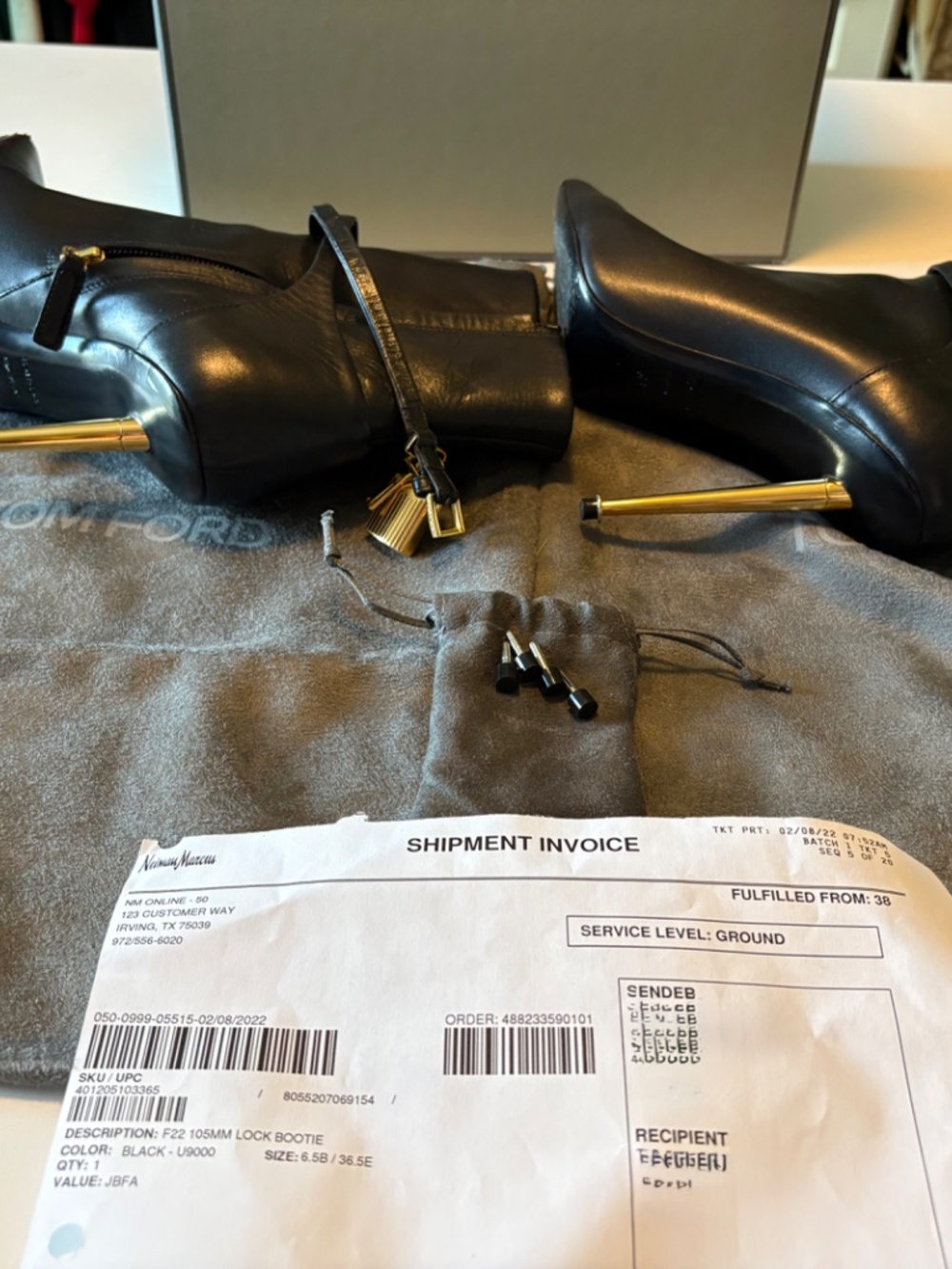 TOM FORD PADLOCK ANKLE BOOTIES - Picture 13 of 14